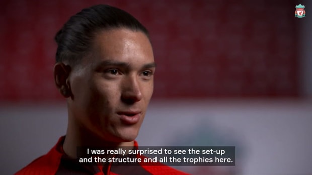 Darwin Nuñez's first Liverpool interview